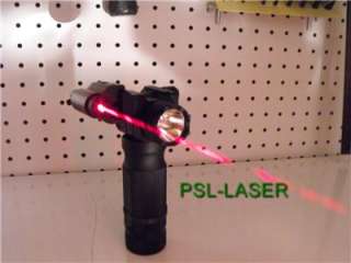 Vertical Forend grip Flashlight With NCstar Red Laser  