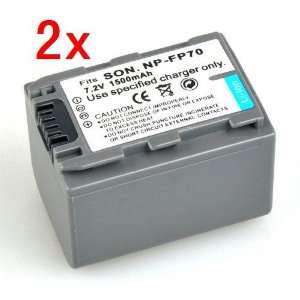  Neewer 2x NP FP70 Battery For Sony Camcorder DCR DVD105 
