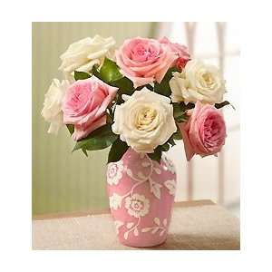  Flowers by 1800Flowers   Light Pink and White Roses with 