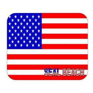  US Flag   Seal Beach, California (CA) Mouse Pad 
