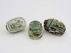 unique carved egyptian ceramic stone scarabs 483 