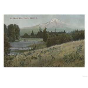 Mt. Hood, Oregon   View of Mountain from Hood River Premium Poster 