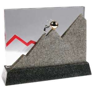    Man Pushing Uphill Inspirational Desk Sculpture: Office Products