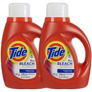 Tide with Bleach Alternative 2x Liquid Detergent, Original , 50 oz 2 