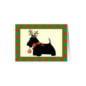Scottie Dog Christmas Card