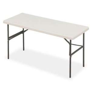   1200 Series Resin Folding Table, 60w x 24d x 29h, Platinum by Iceberg