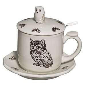  Andrea by Sadek CVD Tea Coffee Mug Great Horned Owl 