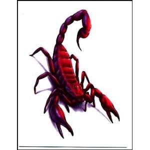  Red Scorpion Temporaray Tattoo Toys & Games