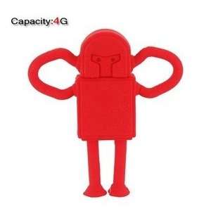  4GB Lovely Robot Flash Drive (Red) Electronics