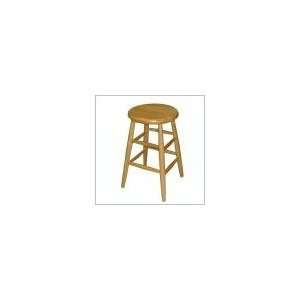   Barstools 24 Natural Scoop Seat Counter Stool: Furniture & Decor