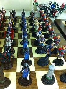 Chess Set Pieces Roman Crusades Chess Men NIB RARE  