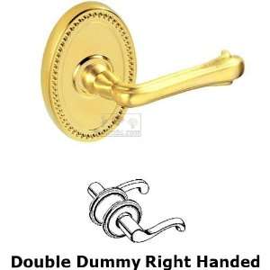 Double dummy claw foot right handed lever with oval beaded rosette in