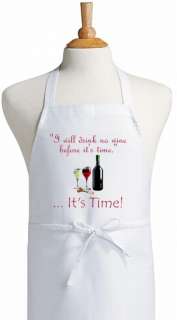 Will Drink No Wine Before Its Time Cooking Apron  