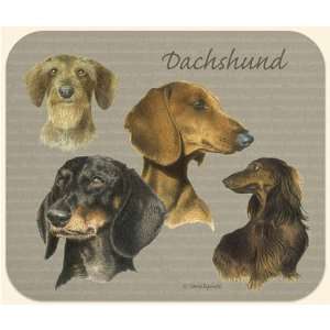   David Kiphuth Dog Breeds Dachshund Mousepad Mouse Pad: Office Products