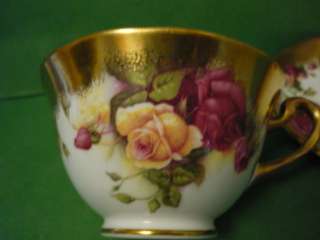   Chelsea England Golden Rose Bone China Tea Cup & Saucer Teacup  