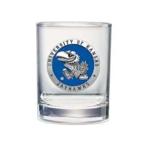  Kansas Jayhawks Double Old Fashioned Glass: Sports 