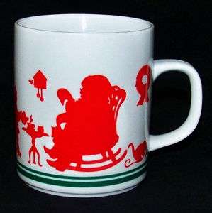 Avon Christmas Santas Workshop Elf Mug Coffee Cup 1984  