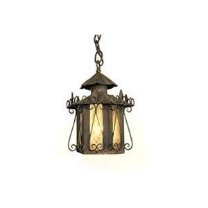 Mica Lamp Company SB6 Storybook Castle Outdoor Pendant, Rust Powde 
