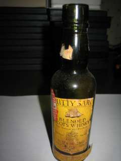 Vintage Cutty Sark Scotch Miniature Liquor Bottle  