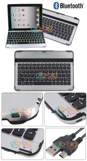 Aluminum Bluetooth Keyboard Dock Case for Samsung Galaxy Tab10.1 P7500 