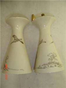Lenox China Game Birds L100 Salt Shaker & Pepper Mill Set Pheasants 