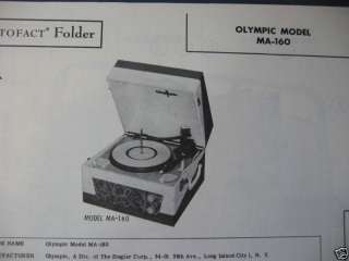 PhotoFact Manual OLYMPIC MA 160 (611)  