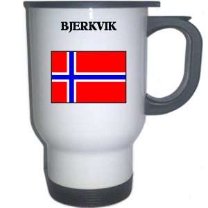  Norway   BJERKVIK White Stainless Steel Mug Everything 