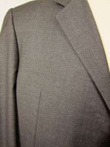 MINT Hickey Freeman Loro Piana Super 120s 4Season Wool Gray Suit 50XL 