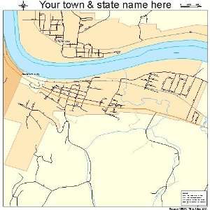  Street & Road Map of New Haven, West Virginia WV   Printed 