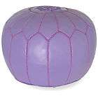 Lilac Moroccan Poufs hassock ottoman footstool Poof Pouffe