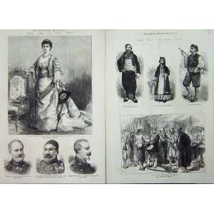    1876 War Belgrade Bulgarian Woman Man Nathalie Army