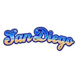  San Diego Vintage Metal Sign Beach: Home & Kitchen