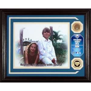San Diego Padres Personalized   #1 Fan   Photo Mint with a Gold Coin 