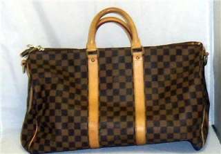 LOUIS VUITTON DUFFLE SMALLEST MADE CABIN SIZE PRE OWNED BUT IN GREAT 