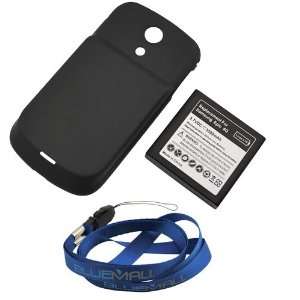  Extended Battery with Black Cover + Neck Strap Lanyard for Samsung 