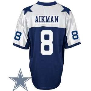  Dallas Cowboys #8 Troy Aikman Blue THANKSGIVINGS NFL 