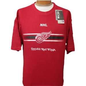 4XL Tall NHL Red Wings Hockey Logo Short Sleeve Screenprint T shirt 