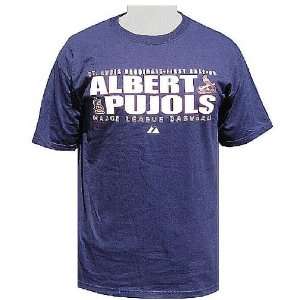 Majestic Albert Pujols St. Louis Cardinals Short Sleeve T Shirt Player 