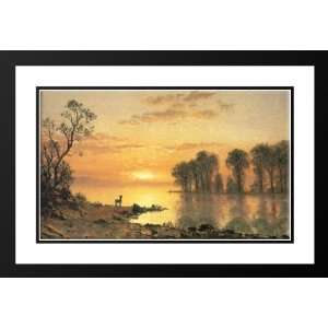  Bierstadt, Albert 40x28 Framed and Double Matted Sunset 