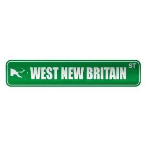   WEST NEW BRITAIN ST  STREET SIGN CITY PAPUA NEW GUINEA 