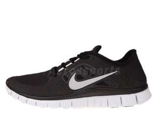 Nike Free Run 3 Black Reflect Silver Mens 2012 New Running Shoes 