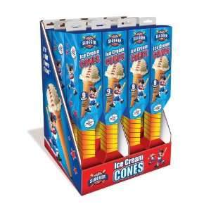 Little Slugger Ice Cream Cones, 9 Count Ice Cream Cones (Pack of 12 