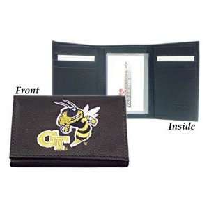  Georgia Tech Yellow Jackets Embroidered Leather Tri Fold 