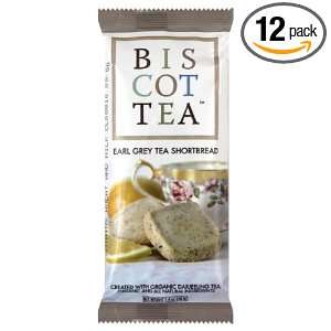 Biscottea Ear Grey Tea Shortbread, Grab n Go, 1.4 Ounce (Pack of 12 