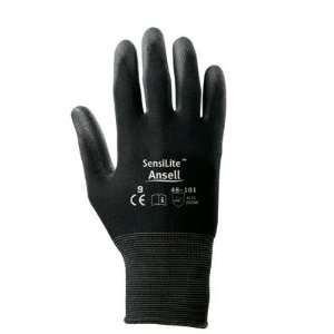 Ansell Black Size 10 SensiLite Coated Work Gloves With Seamless Back 