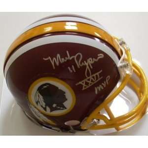  Mark Rypien Signed Mini Helmet   XXVIMVP   Autographed NFL 
