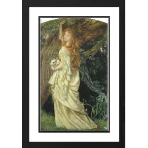 Hughes, Arthur 18x24 Framed and Double Matted Ophelia (And will he 