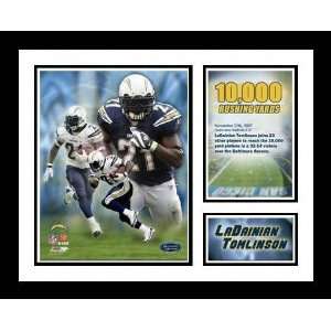   San Diego Chargers   10,000 Rushing Yards   Framed Milestone Collage