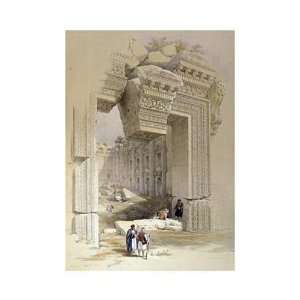     The Doorway Of The Temple Of Bacchus Giclee Canvas