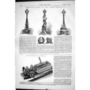  1870 COMPETITIVE LAMPS THAMES EMBANKMENT LONDON CIGAR 